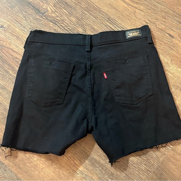 Levi’s 515 Bermuda cut off black Jean shorts - Picture 4 of 4